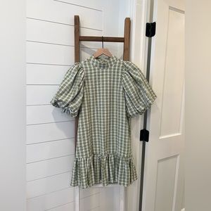 Ghospell - Dawn Checkered Mini Dress from Urban Outfitters.